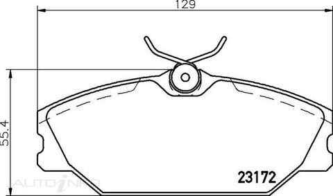 C-Plus Brake Pads Front Renault Clio Meg LA - MDB2561