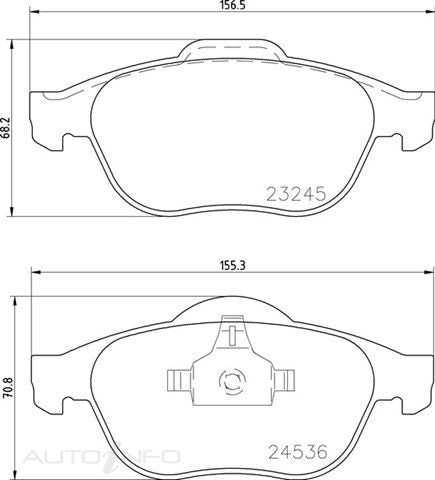 C-Plus Brake Pads Front Renault Lag 01-On07 - MDB2225