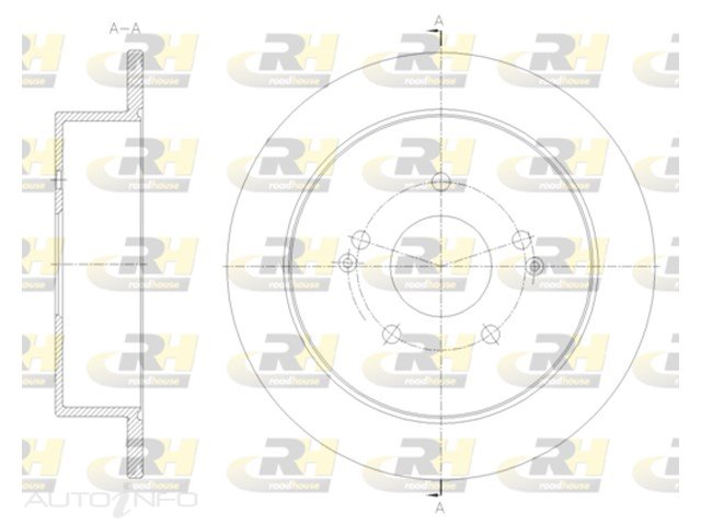 Brakeco Disc Rotor Rear Ssang Korando - DR62096S-RH