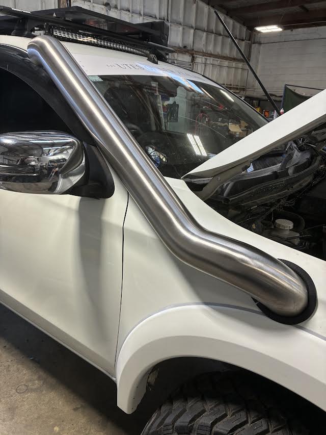 AJF FAB Mitsubishi MQ Triton 4” Stainless Snorkel