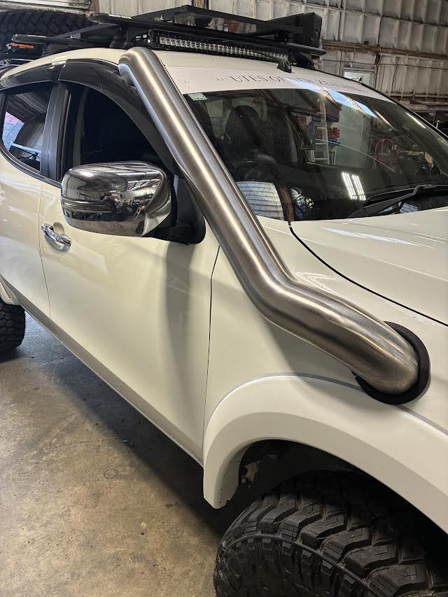 AJF FAB Mitsubishi MQ Triton 4” Stainless Snorkel