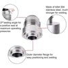 AN8 Male Aluminium Weld-On JIC Bungs x 2 Fitting to suit Universal — image 4