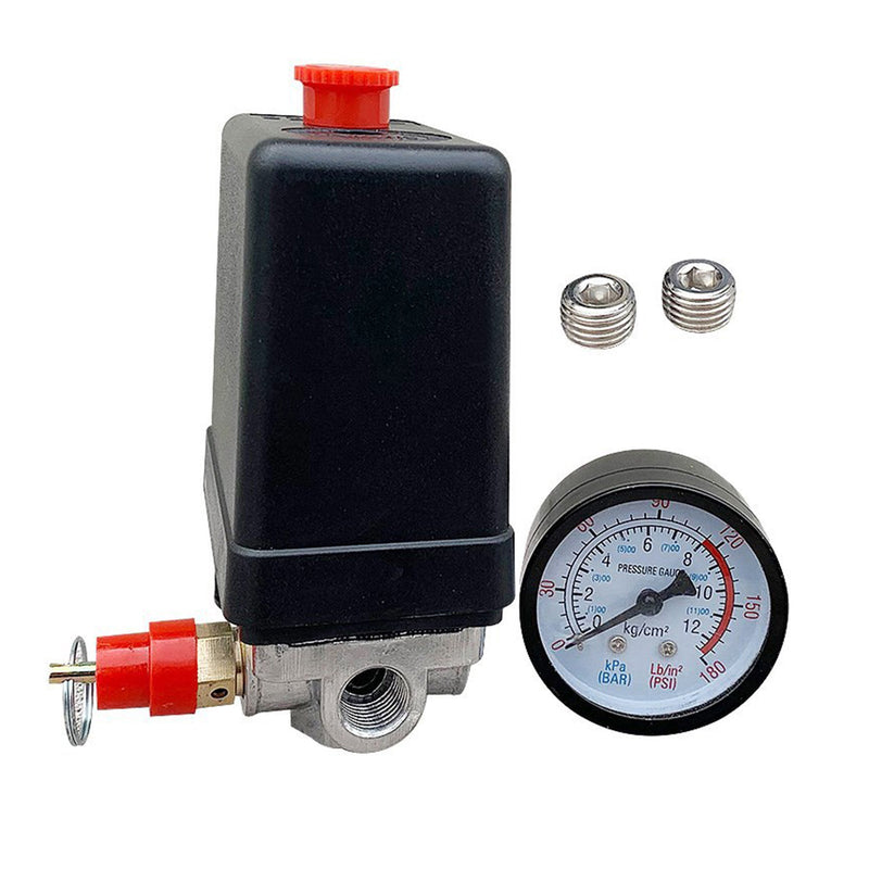 Air Compressor Pressure Switch Manifold Regulator With Safety Valve to suit — image 1