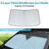6 Layer Thick Windscreen Sun Shade to suit GWM Tank 300 — image 5
