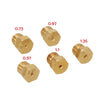 Natural Gas & LPG Hob Conversion 5x Burner Gas Jets & Nozzles Set Suitable
