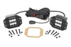 Black Series LED Light Pair 2-inch Square Flush Mount