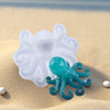 ?2PCS Octopus Mold Silicone Epoxy Resin Casting Mould 3D Sea Animal Display Mold