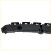 Black plastic rear bumper bracket support with molded clips and mounting holes for jeep grand cherokee 2011–2021 back side