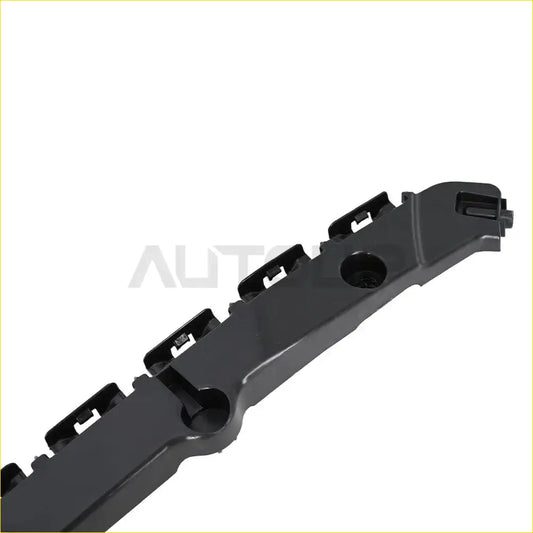 Black plastic rear bumper bracket support with integrated clips and mounting holes for jeep grand cherokee back side