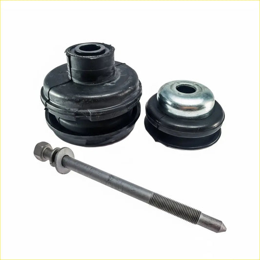 Black rubber chassis mount bushings with metallic threaded rod and nut for nissan patrol y61 gu front body