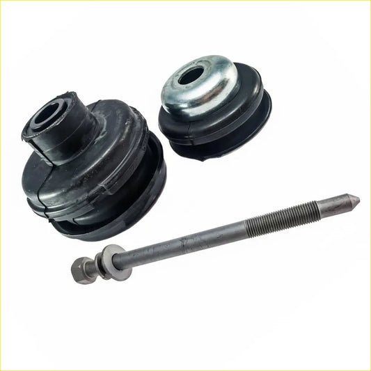 Black rubber front body chassis mount bolt with metallic threaded rod and nut for nissan patrol y61 gu