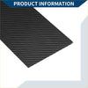 Black carbon fiber sheet with woven texture for 10 x car pillar window trim covers for toyota rav4 2019-2023