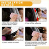Pink microfiber cloth for installing 10 black plastic car pillar window trim covers on toyota rav4 2020-2021