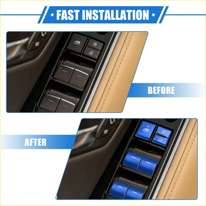 10 x Car Window Switch Button Cover Trim for Toyota Highlander - Electrical