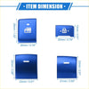 Blue plastic car window switch button covers with engraved icons for Toyota Highlander 2020-2022 interior trim