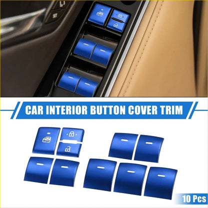 10 x Car Window Switch Button Cover Trim for Toyota Highlander - Electrical