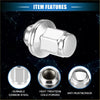 Shiny chrome finished carbon steel wheel lug nut with hex head for toyota tundra sequoia m14x1.5 2000-2023