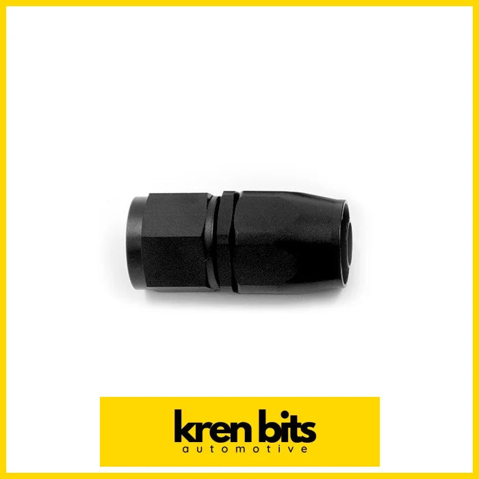 100 Series An Straight Hose End 6An / Black