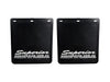 Superior Engineering Rubber Mudflaps Small 250mm x 230mm - White Logo (Pair)