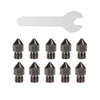 10Pcs Hardened Steel Nozzle to suit Creality CR-10 Ender 3 Pro 5 Series — image 3