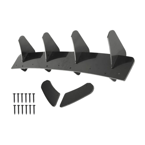 Volkswagen VW Golf MK7 GTI 4 Fins Rear Bumper Diffuser Lip Spoiler Suitable