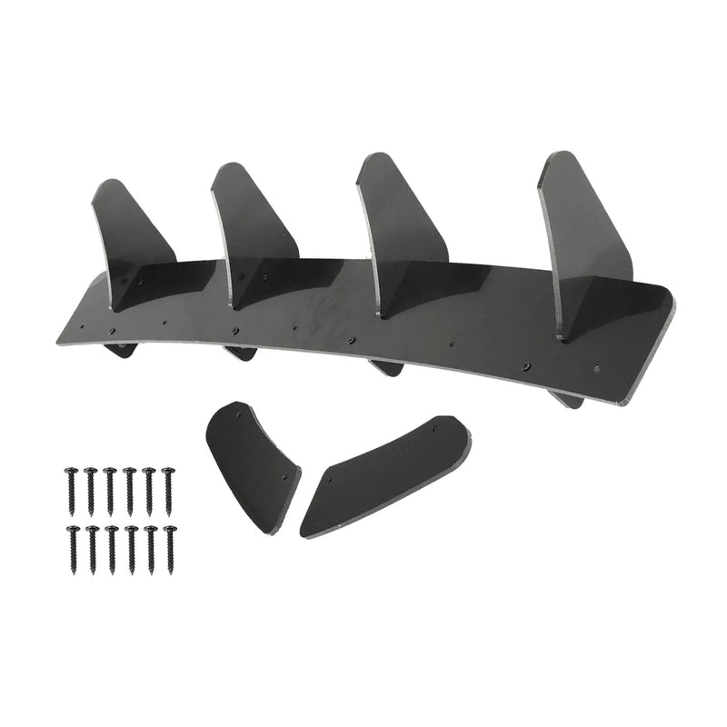 Volkswagen VW Golf MK7 GTI 4 Fins Rear Bumper Diffuser Lip Spoiler Suitable