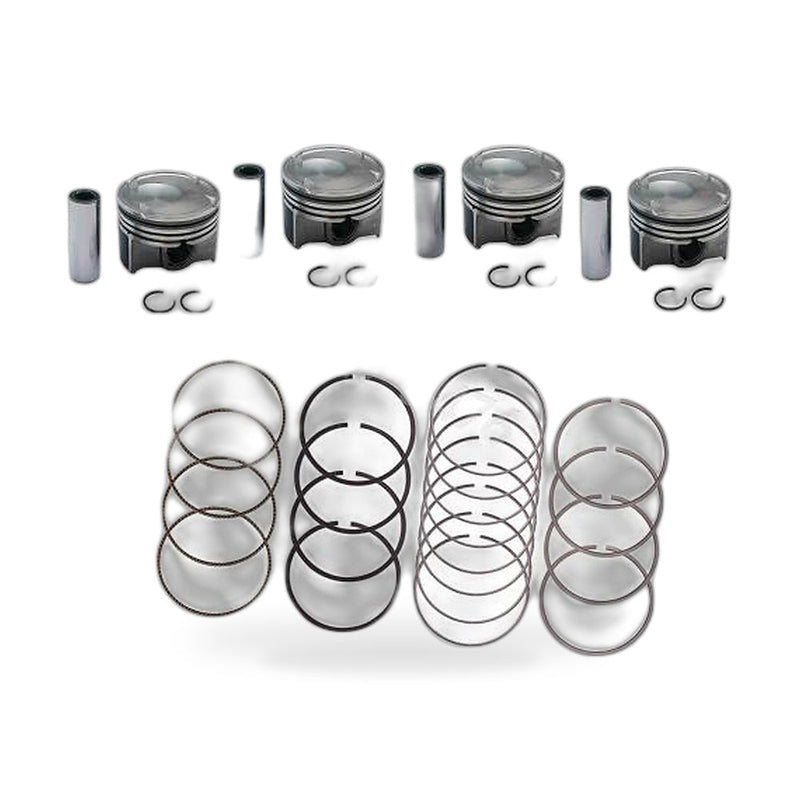 US New 4 x +0.50mm Piston & Ring Kits Fit For 2016-2021 Hyundai Kia 1.6L TURBO — image 1