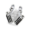 1-1 4 inch Motorcycle Highway Foot Pegs Chrome Engine Guard to suit Harley Davi — image 2