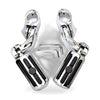 1-1 4 inch Motorcycle Highway Foot Pegs Chrome Engine Guard to suit Harley Davi — image 1