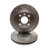 "Front Slotted Disc Rotors + Ceramic Brake Pads for Suzuki Swift FZ RS415 05-On " — image 1