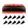Spoiler Roof Wing Air Vortex Generator Set of 10 Diffuser Shark Fin Kit Suitable — image 1