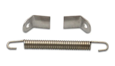 Vibrant Performance Weld on Collector Tab kit - 2 x S.S. collector tabs and 3-1/2in long spring