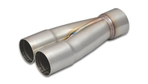 Vibrant Performance 2-1 SS Merge Collectors - 1-5/8in Inlet Slipover ID 2in Outlet OD - Sold Individually