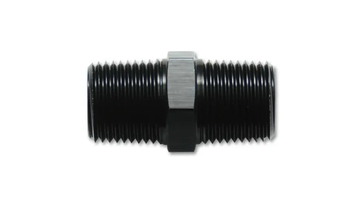 Vibrant Performance 1/2in NPT x 1/2in NPT Straight Union Pipe Adapter Fitting - Aluminum
