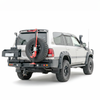 Rockarmor Steel Dual Wheel Carrier To Suit Toyota Landcruiser Fj105 Series 1998-2002  Live Axle (Solid Front End)