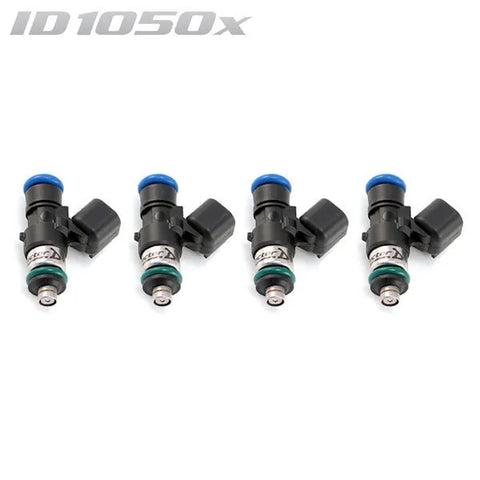 Injector Dynamics ID1050X Injectors - 34mm Length, 14 mm Top/14mm Lower O-Ring - 4 Pack