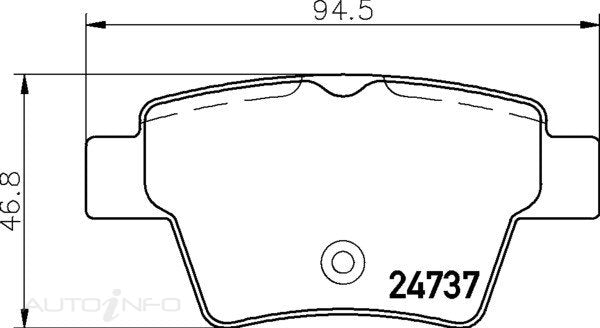 C-Plus Brake Pads Rear Peugeot 207 06-On - MDB2951