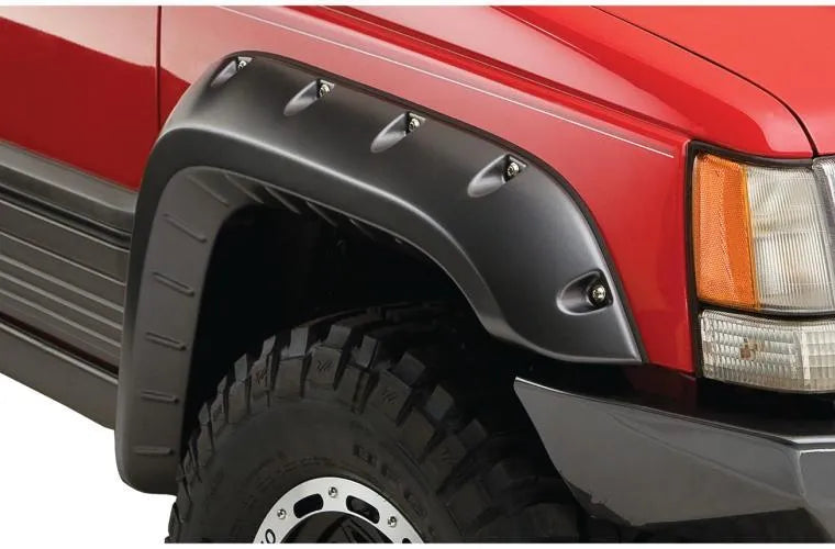 Bushwacker Cutout Style Flares 4pc - Black (Grand Cherokee 93-98) — fits Jeep Grand Cherokee Zg