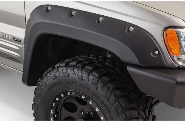 Bushwacker Cutout Style Flares 4pc - Black (Grand Cherokee 99-04) — fits Jeep Grand Cherokee WJ