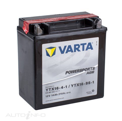 Varta Battery Varta 12V Motorcycle - YTX16-4