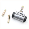 11/16 inch rear wheel brake cylinder for Datsun Nissan Caravan Urvan E23 silver metallic with black seals and brass pins