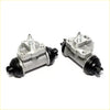 Silver metal 11/16 rear wheel brake cylinder for nissan pulsar liberta villa with black rubber seals and threaded fittings
