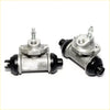 Silver metal 11/16 rear wheel brake cylinder for nissan pulsar liberta villa with black rubber caps and threaded fittings