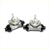 Silver metal 11/16 rr wheel brake cylinders for nissan datsun bluebird u12 u13 with black rubber seals and threaded fittings