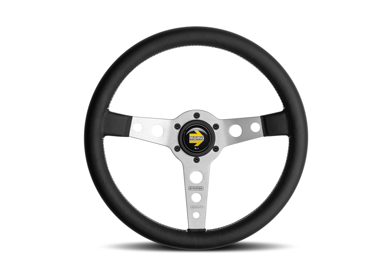 Momo Steering Wheel Prototipo NER35CAFBI Silver 350mm