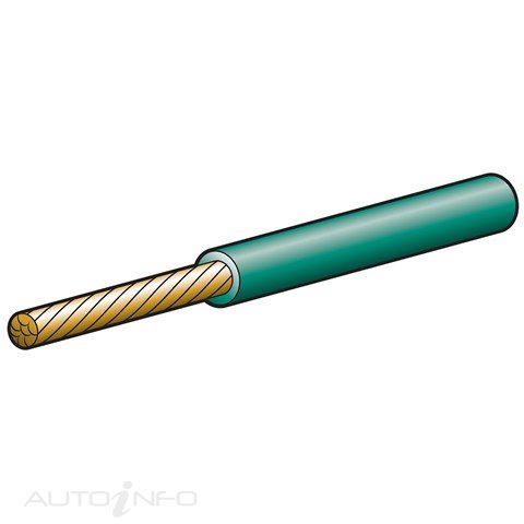 Narva Cable Sgle 4MM 25AMP 30M Green - 5814-30GN