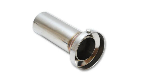Vibrant Performance 3.90in OD Low Inner Silencer Muffw/ 3.90in ID Single Wall Exh Tip2.5in OD Tuning Tube