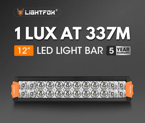 Lightfox Rigel Series 12inch LED Light Bar 1 Lux @ 337M IP68 8,320 Lumens