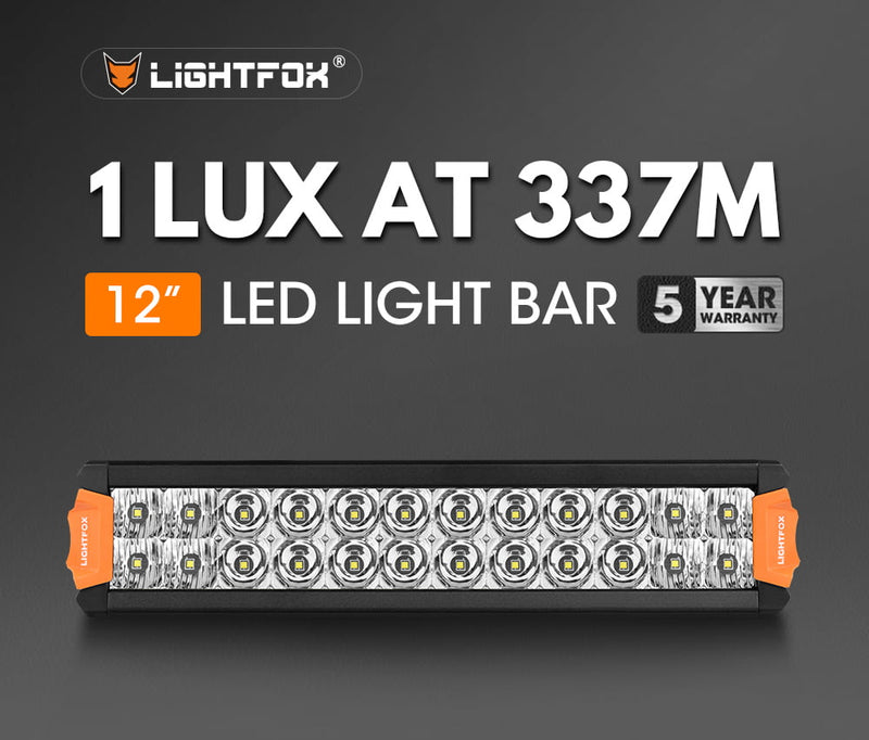 Lightfox Rigel Series 12inch LED Light Bar 1 Lux @ 337M IP68 8,320 Lumens