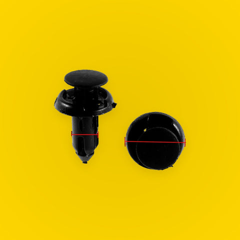 12 Pcs Plastic Rivet Bumper Clips 8mm for Toyota